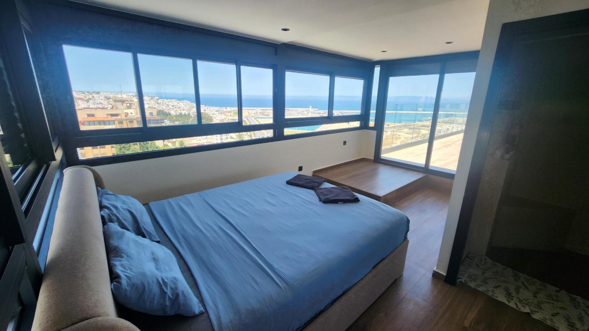Magnifique Penthouse 160M2 Terrasse 90M2 Vue Mer Tanger Luaran gambar
